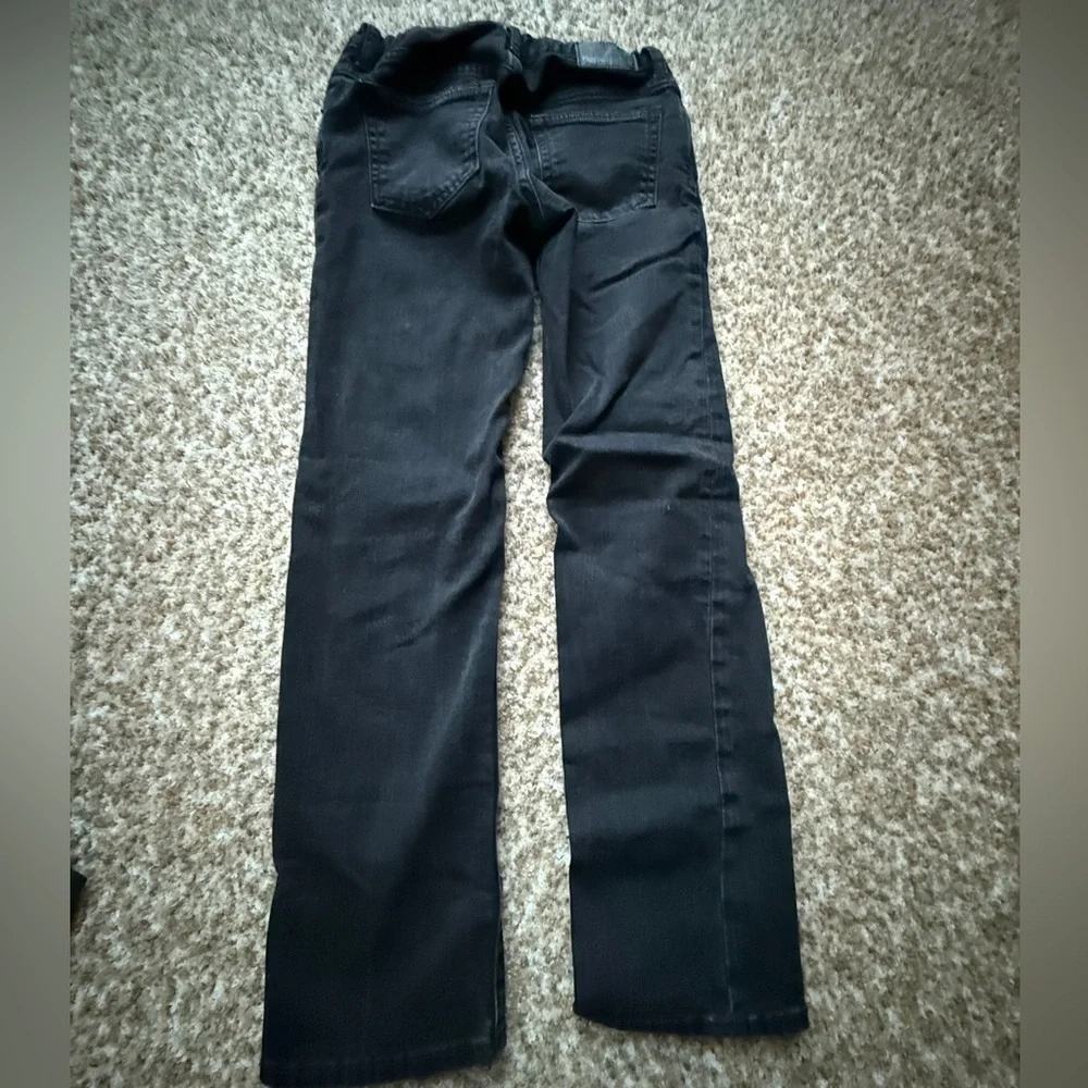 Gap youth black jeans size 10 adj waiste regular straight